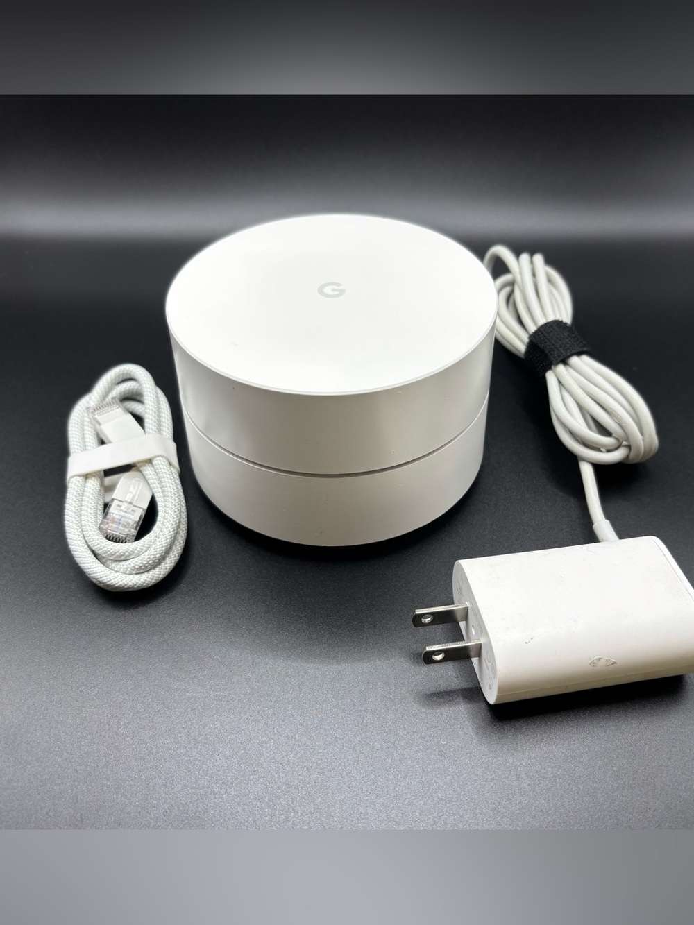 Google Wifi Mesh Router AC-1304 Dual-Band AC1200 White Single Unit w/Power